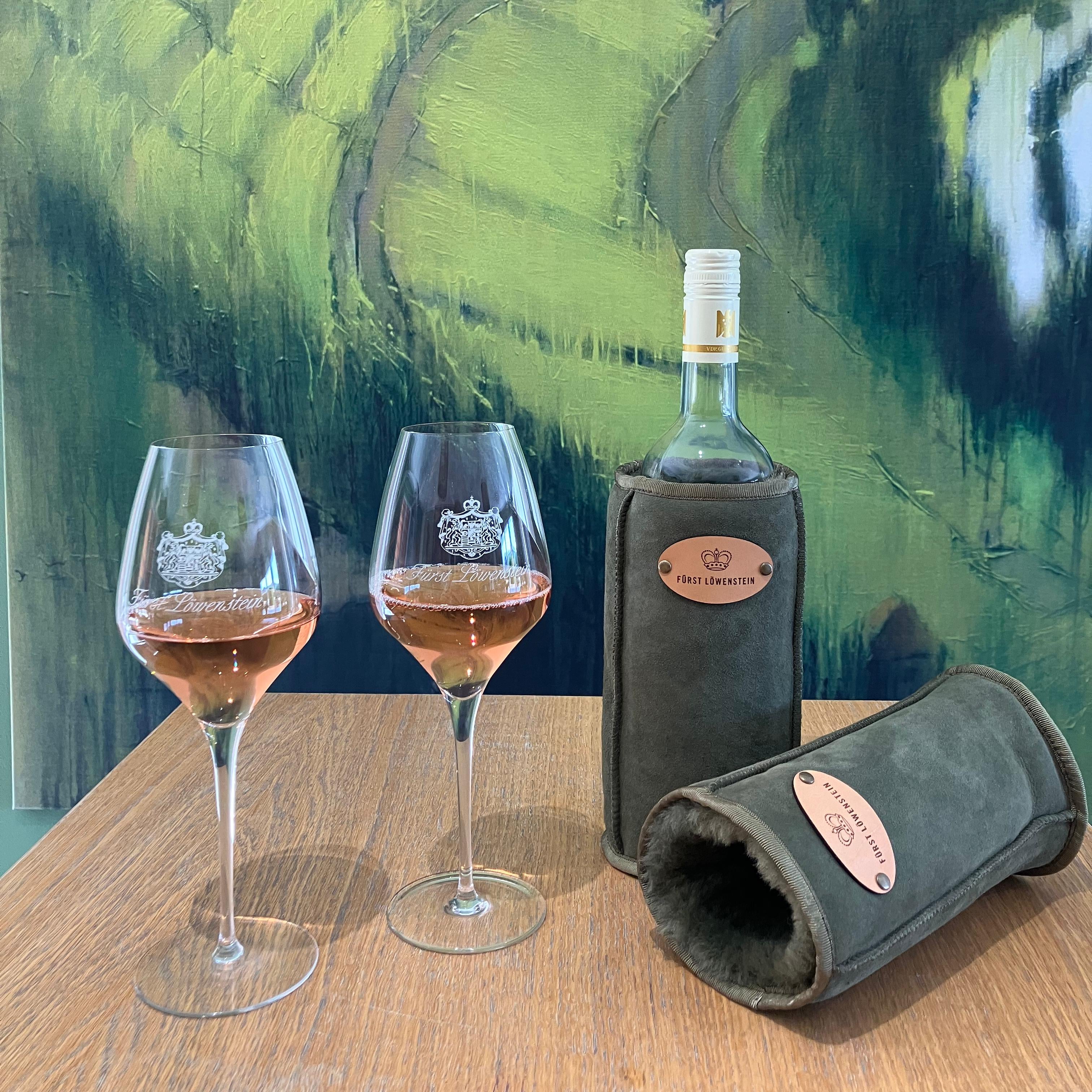 Lammfell Weinkühler